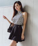 2点セット ミニドレス セクシー おしゃれ ノーショルダー 気質 通勤 YH2-ZED880922E49