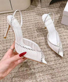 【3色】ハイヒール パンプス キラキラ 高見え レース パーティー WQ5-KLL001