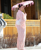 レース ゆかた 新作 かわいい 浴衣 キュート 大人 スウィート フラワー 花火大会　XH6-202401