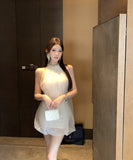 ミニドレスチュール着痩せ気質キラキラパーティー宴会大人可愛いナイトクラブ WQ2-ZED882494DXH437A