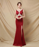 【5色】ロングドレスマーメイドドレスナイトドレスエレガントオフショルダーセクシー高級感手作りドレス宴会パーティー演奏会 WQ2-YEY18681#