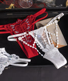 3点セット Tバック レース ショーツ セクシー 紐パン ローライズ 露出  LW9-RS572#