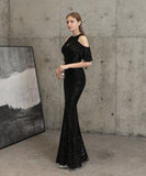 【7色】ロングドレス キラキラ 気質 高級感 演奏会 宴会 マーメイドドレス YH2-YEY16223#