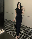 【秋新作】ロングドレス キャバドレス フレンチエレガント ワンショルダー ウエストマーク タイト シルエット 美ライン 着痩せ セクシー 大人フェミニン LW2-CD2-751-62250500