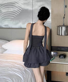 【2色】ミニドレスベアトップセレブ風レース大人可愛い宴会パーティー誕生日パーティーセクシー WQ2-SJHY10842