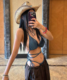 三角ビキニ水着セクシーモノキニ温泉旅行ビキニ肌見せハワイ WQ7-PB22