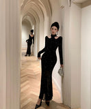 ロングドレスキラキラナイトクラブパーティードレスイベント高級感セクシーマーメイドドレス宴会エレガント WQ2-ZED888508DXH238A