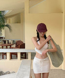 3点式セット ビキニ水着ホルターネックフリルセクシーワンピースエレガント気質 体型カバー WQ7-XYX89586