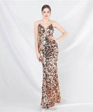 【6色】ロングドレス キラキラ パーティードレス ワンーショルダー お姫様 誕生日 演奏会 イベント宴会 WQ2-YEY31579#