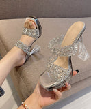 【2色】ハイヒール パンプス エレガント ピカピカ ダイヤモンド 脚長効果 YH5-XL-QJZ-688-5