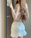 【3点セット】水着 モノキニ ビキニ 背露出 セクシー 着痩せ 夏 ビーチ 海辺 YH7-KSD23142