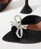 ハイヒール パンプス ダイヤモンド キラキラ スリッパ 美脚効果 歩きやすい 流行り party 9cm 百掛け ヒール 靴 WQ5-KLL999-8