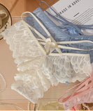 【5色】 下着 Tバック セクシー レース リボン シースルー  かわいい  抗菌加工 体温変色 レディース LW8-RS2268#