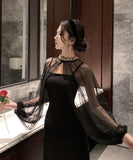 ロングドレス セットアップ 気品×トレンド チュール ラインストーン キャミワンピ パーティー・イベント向け JC2-ZED881373DXH449B