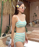 【2色】ビキニ 水着 縞模様 可愛い 海辺 おしゃれ感 セクシー YH7-DP-A32559