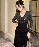 2色 キラキラ 手作り セクシー ミニドレス キャバドレス 高品質 おしゃれ YH2-JY50656