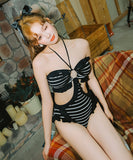 ビキニモノキニ水着体型カバーホルターネックフリル大人可愛い海ビーチ温泉 WQ7-SD3506
