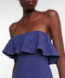 2type ビキニ水着ベアトップモノキニリボンフリルセクシービーチ海温泉デニムおしゃれ WQ7-DP-A33547