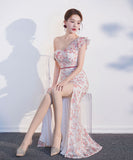 パーティードレス ロングドレス 宴会 気質 セレブ風 披露宴 脚長効果 MY2-HX2251