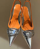 【3色】ハイヒール パンプス スリッパ デニム 美脚効果 歩きやすい 流行り party 8.5cm 百掛け ヒール 靴 WQ5-KLL001