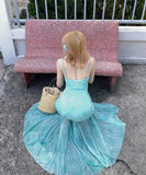 ロングドレスキャミワンピチュールマーメイドドレスカワセクシーhotgirlレース WQ2-MXX-Q7721