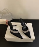 【2色】ハイヒール パンプス キラキラ 高見え おしゃれ パーティー 高級感 リボン WQ5-FZ-HS-2