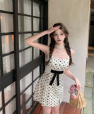 ミニドレスAラインキャバドレスレースリボンハット柄セクシーキャバドレス通勤同伴大人可愛い WQ2-ZED883334DXH502