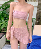 3色3点式セットベアトップ水着ビキニワンピースカワセクシーモノキニ温泉ビーチ海 WQ7-CF-SY1333