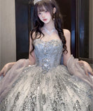 【自社手作り】ロングドレス パーティードレス ゴージャス パーティー 誕生日 結婚式 披露宴 LW2-LRF25/9/9