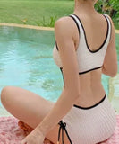 ビキニ水着モノキニセクシーエレガント大人可愛い温泉ビーチ海体型カバー WQ7-NSM-A217