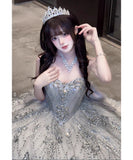 【自社手作り】ロングドレス パーティードレス ゴージャス パーティー 誕生日 結婚式 披露宴 LW2-LRF25/9/9