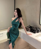 不規則 キャバドレス  party 新作 セクシー 名媛スタイル 着痩せ YH2-DD6259