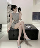 ミニドレスキラキラキャバドレスAラインカワセクシーパーティードレスナイトクラブおしゃれエレガント WQ2-ZED882827DXH502