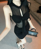 【2色】 ミニドレス キャバドレス セクシー オフショルダー ミニ丈 コットン素材 ストレッチ  デート LW2-DD5837