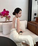 Lady's coco ロングドレス キャバドレス セクシー ボディコン マーメイドドレス 背中あき 結婚式 二次会 披露宴 パーティー 上品 気質  高級感 LW2-CD1-119-98880550