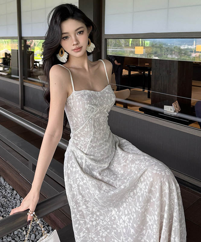 ロングドレスキャミワンピ花柄Aラインセクシー旅行エレガント気質着痩せ WQ2-CD1-119-99070650