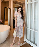 手作り 膝丈ドレス エレガント セレブ風 高品質 チュール 高級感 YH2-JY20456