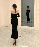 Lady's coco ロングドレス キャバドレス セクシー オフショルダー タイトワンピース ホルターネック 背中開き ボディコン デート 女子会 二次会 披露宴 パーティー LW2-OYF8723