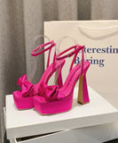 【2色】ハイヒール パンプス かわいい 美足効果 新作 セクシー 蝶結び YH5-XL-CX-398-20