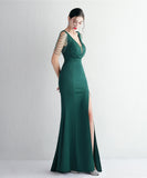 【6色】ロングドレス セクシー 着痩せ 高級感 気質 誕生日 宴会 YH2-YEY19631#