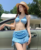 3点セット ビキニ 水着 モノキニ おしゃれ 谷間露出 韓国っぽ 海辺 YH7-JCL-GG2399