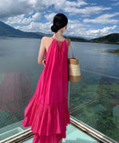 サンドレスロングドレス着痩せ気質フリル大人可愛い旅行ビーチSNS話題体型カバー WQ2-CD6-CF12-51150580