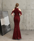 【7色】ロングドレス キラキラ 気質 高級感 演奏会 宴会 マーメイドドレス YH2-YEY16223#