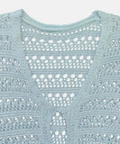 【3色】サンドレス ロングドレス 谷間見せ 袖付き おしゃれ クロシェ編み hot girl WQ2-CM7564