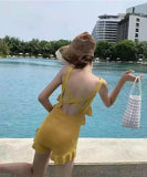 【2色】水着モノキニフリルビキニ体型カバーセクシー大人可愛い温泉ビーチ海 WQ7-YQ-HH933SNLL