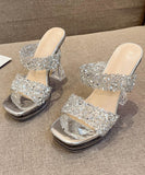 【2色】ハイヒール パンプス エレガント ピカピカ ダイヤモンド 脚長効果 YH5-XL-QJZ-688-5