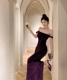 ロングドレスオフショルダーナイトクラブパーティードレスイベント高級感セクシーキャバクラ宴会エレガント WQ2-ZED886078DXH343A