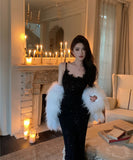 Lady's coco ロングドレス セクシー ボディコン キャバドレス マーメイドドレス 結婚式 二次会 披露宴 パーティー 上品 LW2-XKDD342-602-Oct4