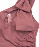 【3色】ミニドレスキャバドレスセクシーワンショルダー谷間見せタイトドレスキャバクラ指名 WQ2-YM8848