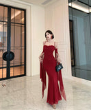 ロングドレス イブニングドレス セクシー 上品 ストラップ メッシュ フリル リボン シェイプドウエスト スレンダー パーティー JC2-CD7-238-86510620